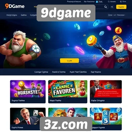 Navegação intuitiva é destaque no site 9dgame