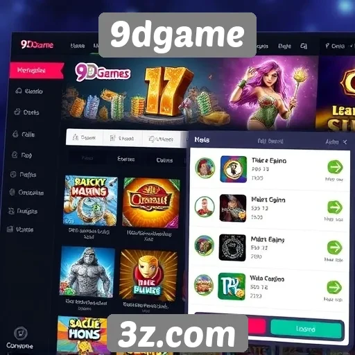 Mudanças recentes na interface do 9dgame