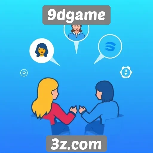 Destaques dos recursos sociais na plataforma 9dgame